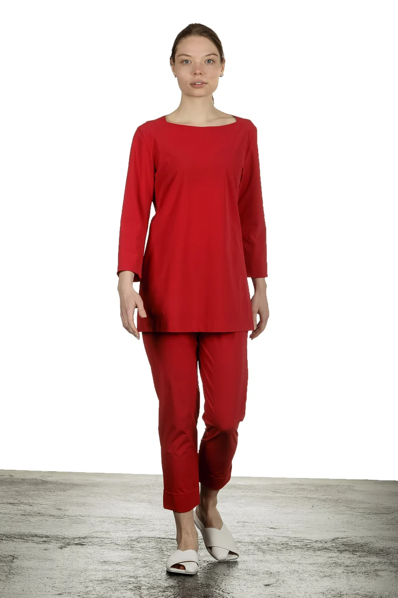 Katharina Hovman Damen 7/8 Hose rot
