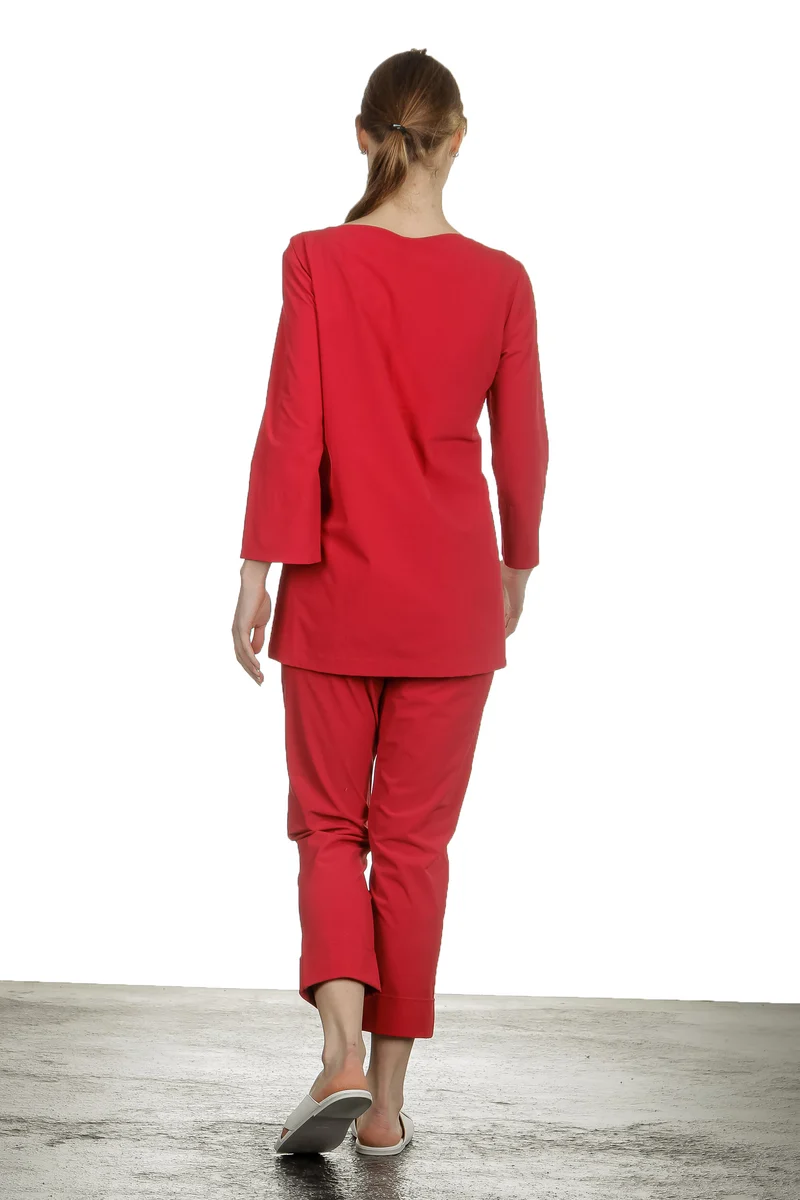 Katharina Hovman Damen 7/8 Hose rot
