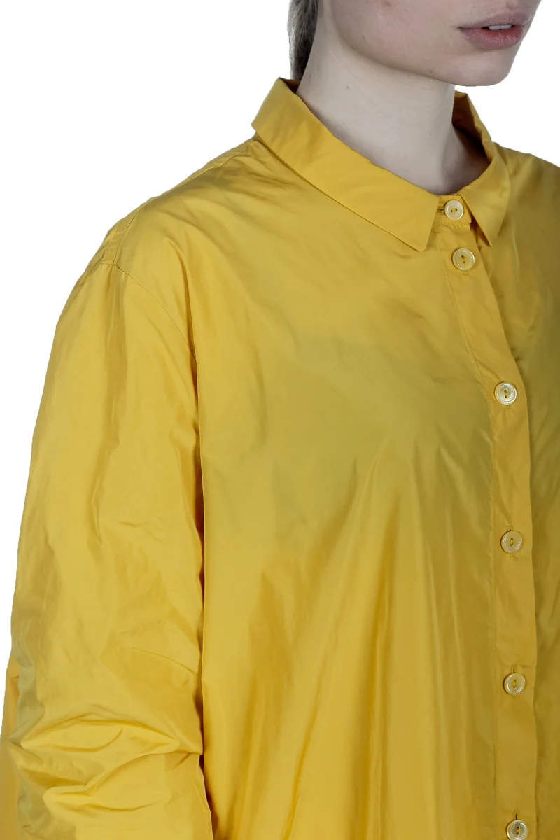 Katharina Hovman Damen Oversized Hemdbluse gelb