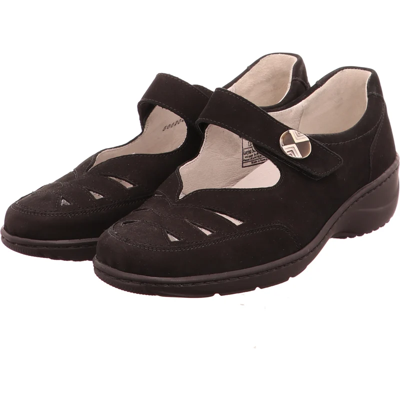 Waldläufer Slipper Kya schwarz