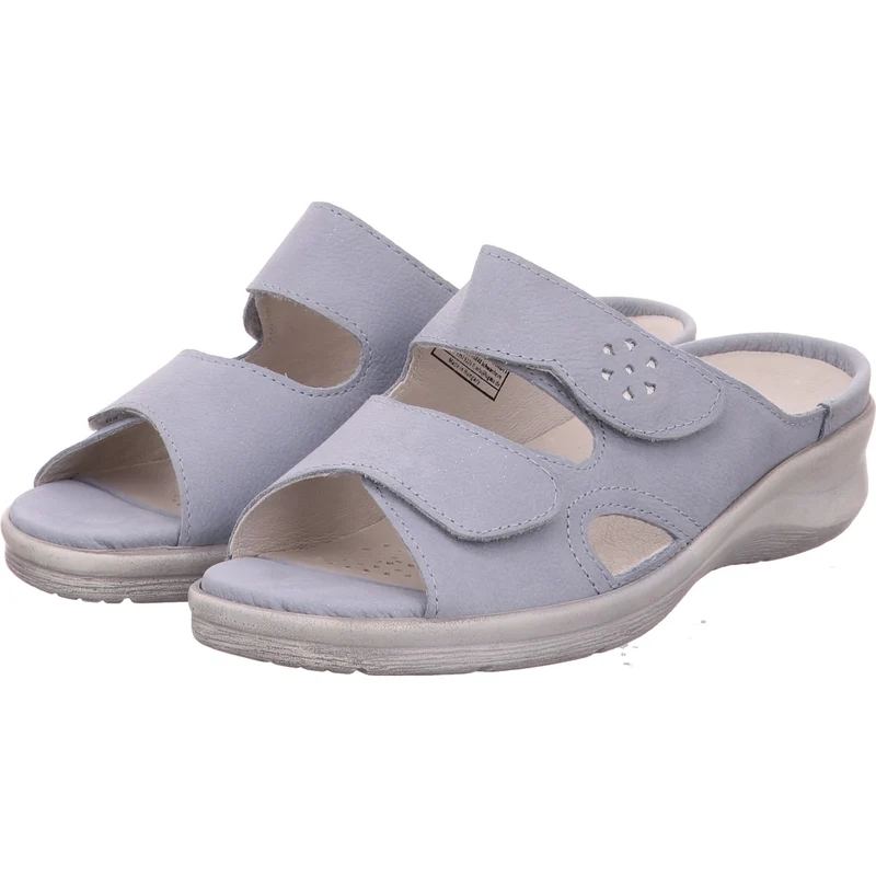 Waldläufer Pantolette Merle hellblau