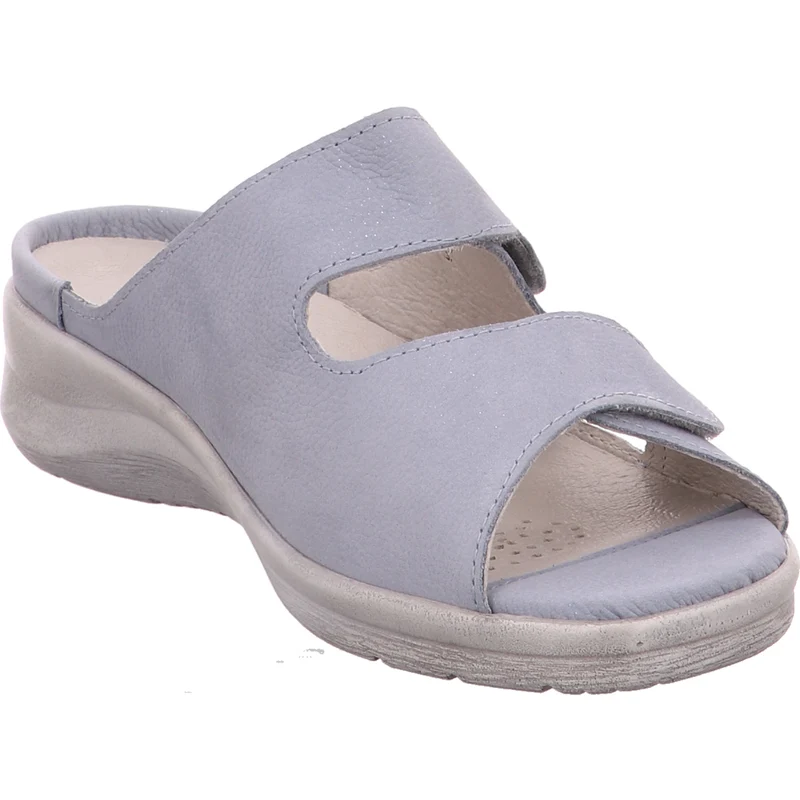 Waldläufer Pantolette Merle hellblau