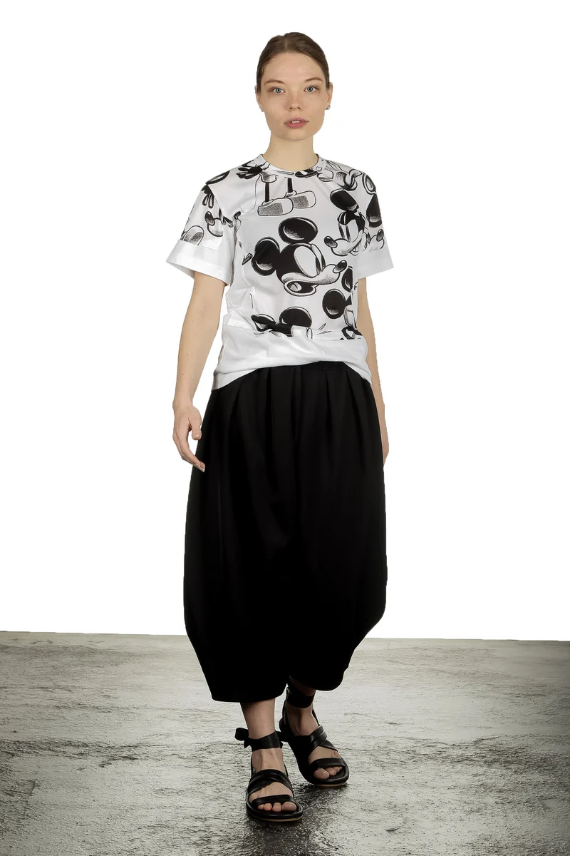 Comme Des Garçons Damen Hose mit Stretchbund schwarz