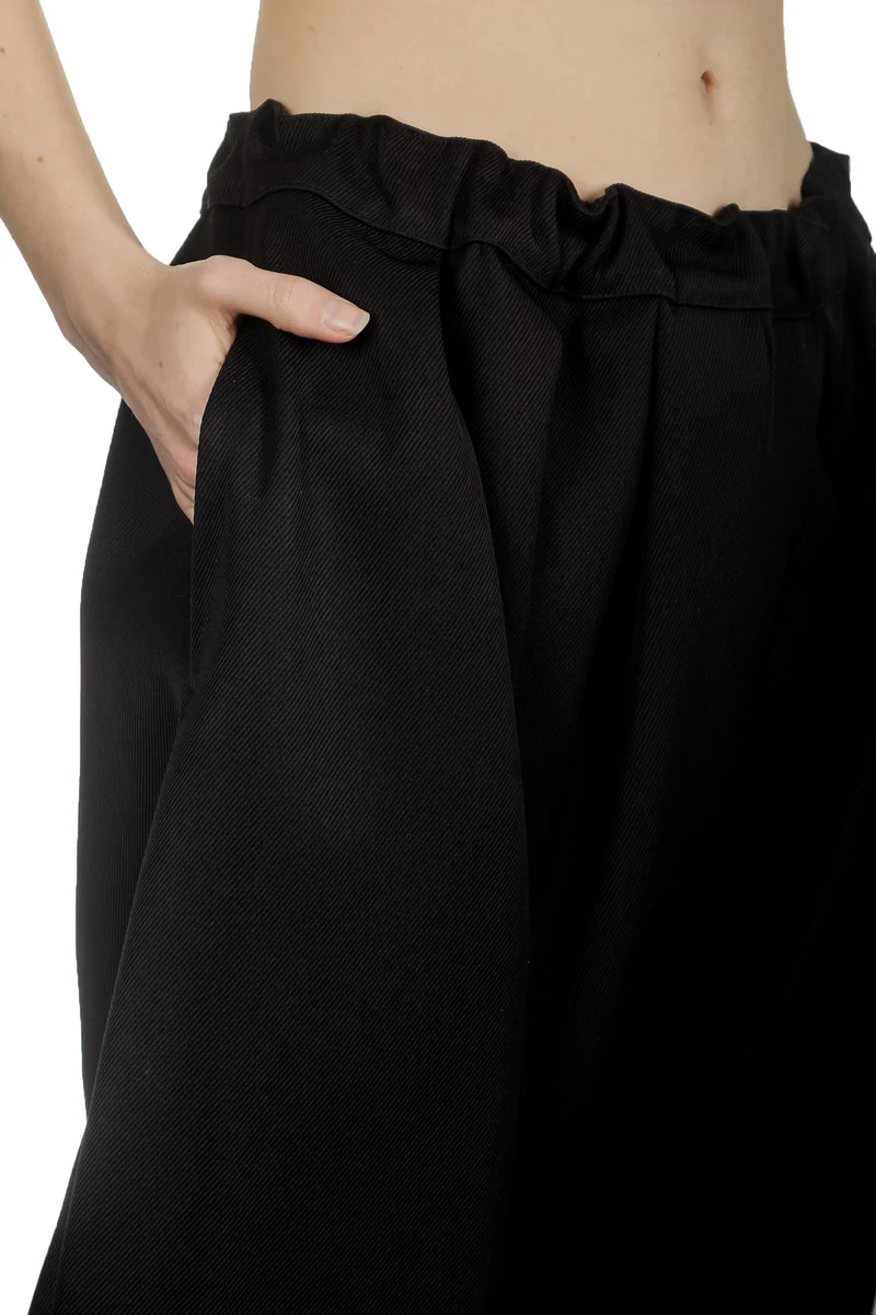 Comme Des Garçons Damen Hose mit Stretchbund schwarz