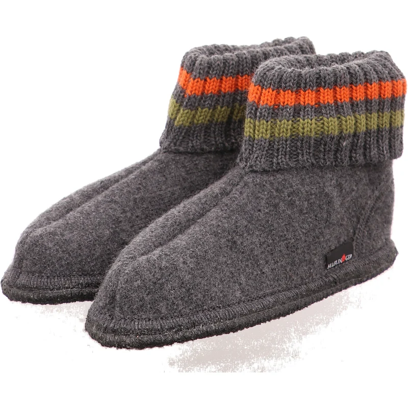 Haflinger Hausschuh Paul grau