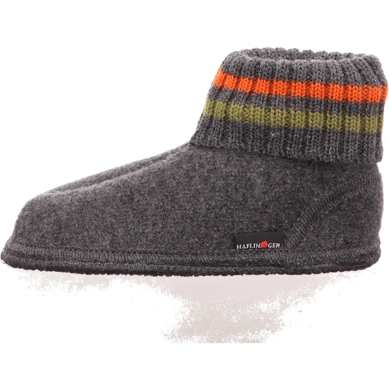Haflinger Hausschuh Paul grau