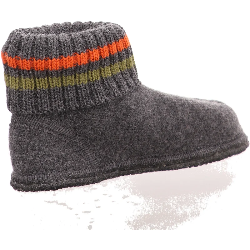 Haflinger Hausschuh Paul grau