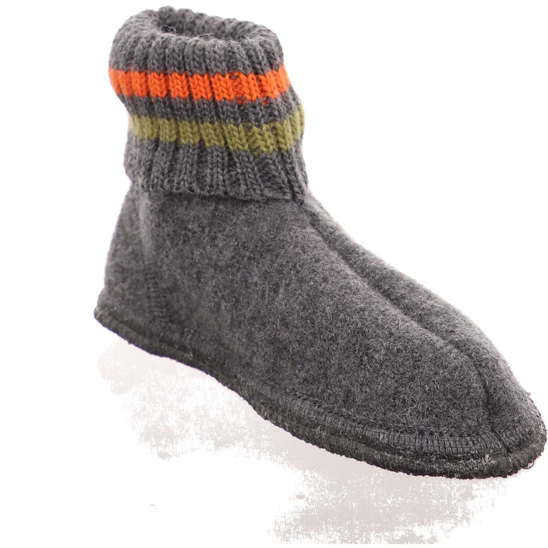 Haflinger Hausschuh Paul grau