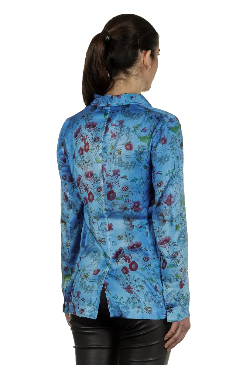 AVANT TOI Damen Blazer mit floralem Print mehrfarbig