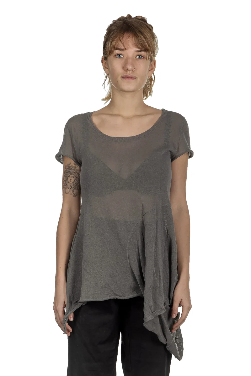 Rundholz Damen T-Shirt Avantgarde grau