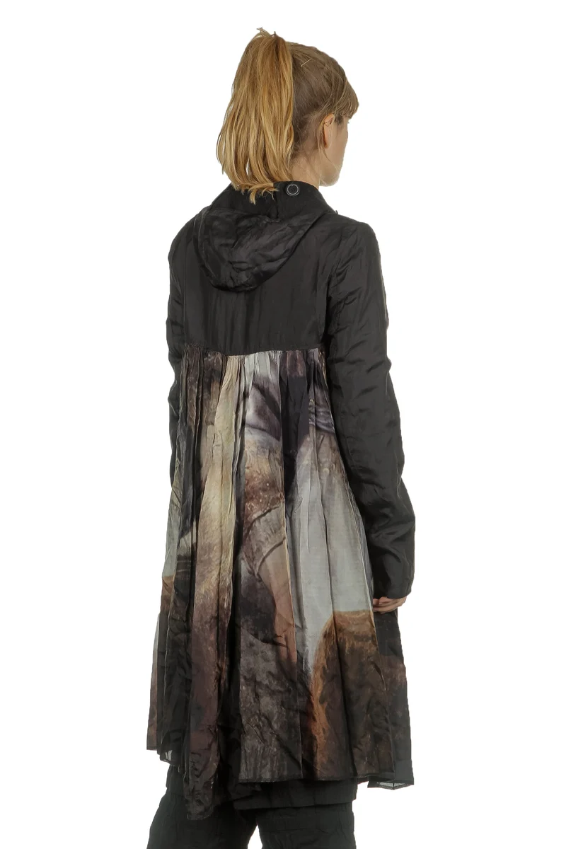Rundholz Damen 2-in-1 Gehrock Avantgarde schwarz