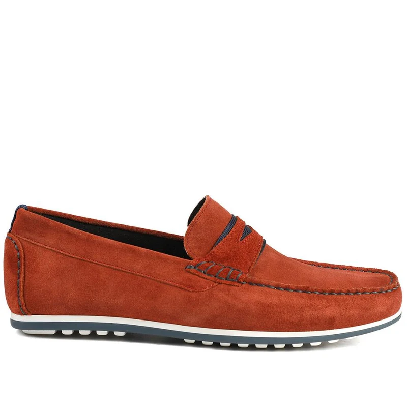 Bonetti3 All-Leather Loafers - BONETTI3 / 328 713 - Rust Suede