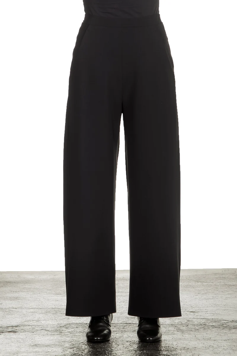 Schella Kann 2 Damen Hose mit weitem Bein schwarz