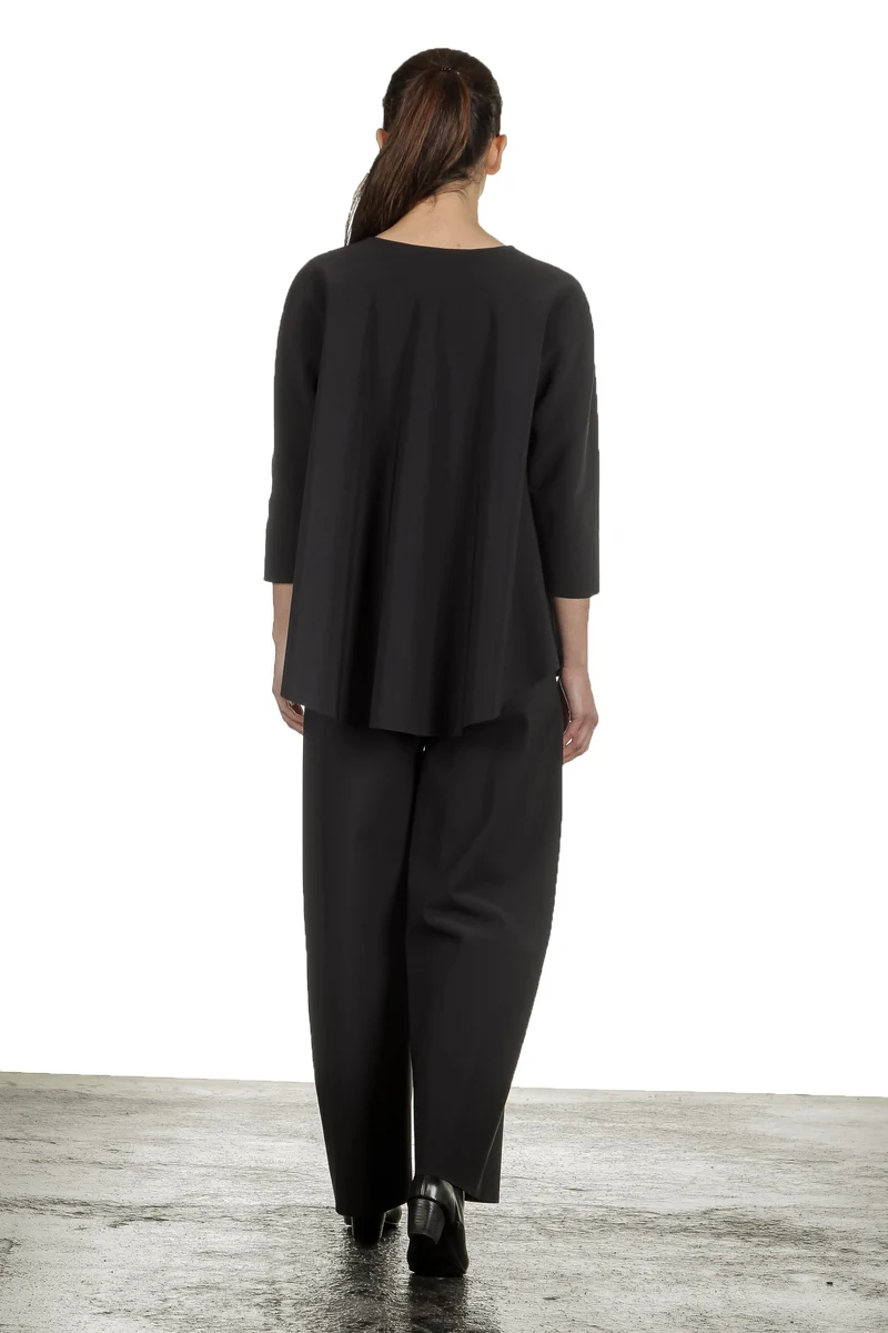 Schella Kann 2 Damen Hose mit weitem Bein schwarz
