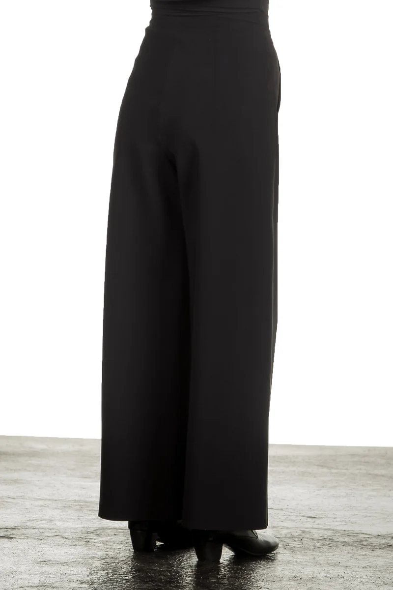 Schella Kann 2 Damen Hose mit weitem Bein schwarz
