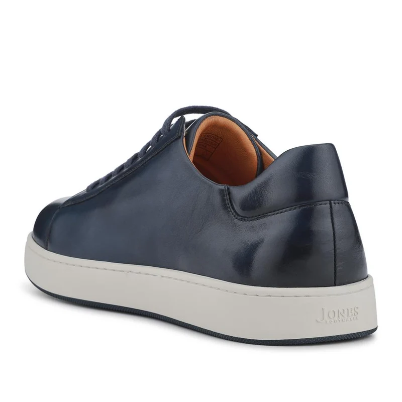 Simone Wide-Fit Leather Trainers - SIMEONE / 328 099 - Navy