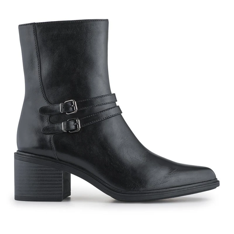 Kaira Smart Leather Ankle Boots - KAIRA / 328 021 - Black