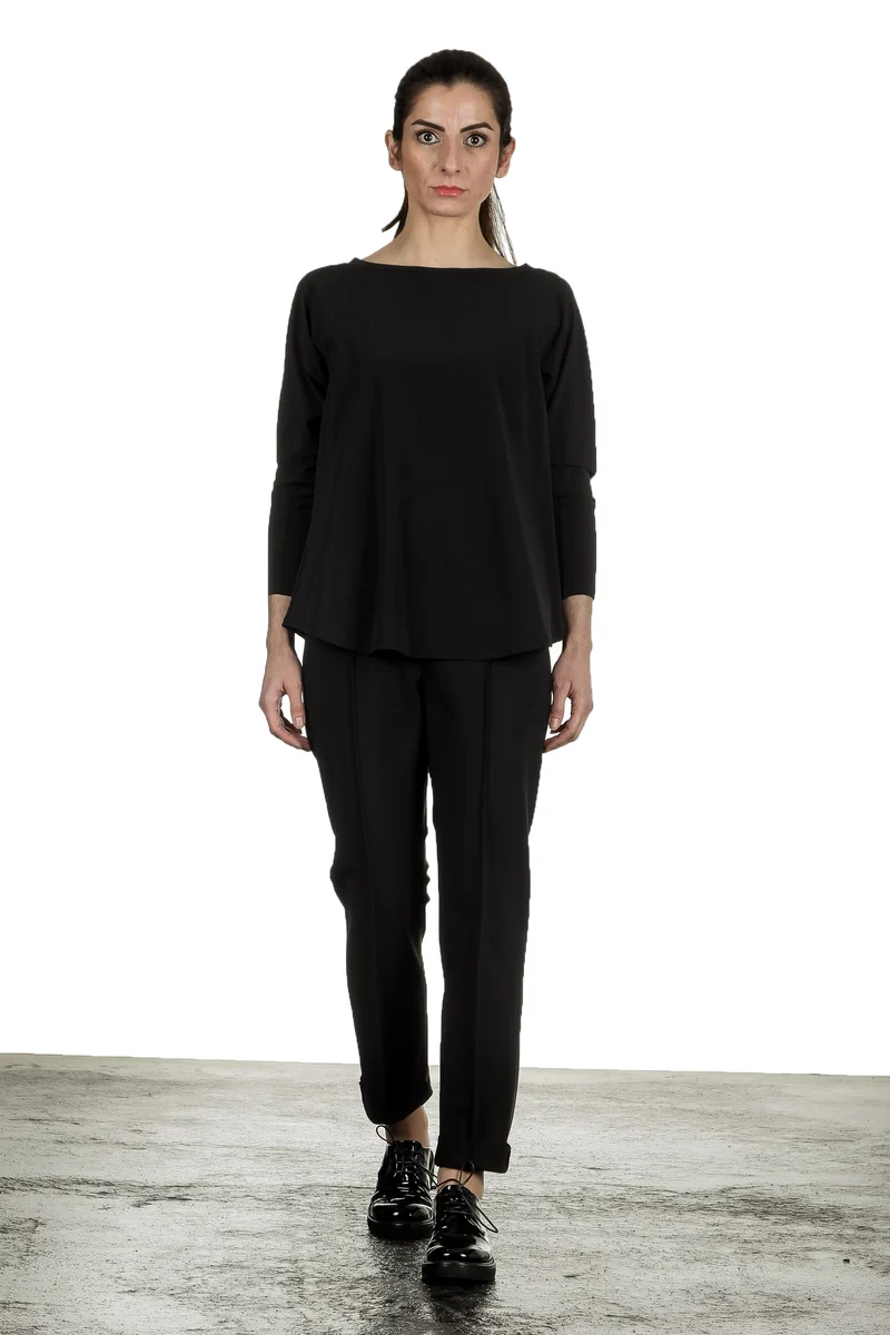 Schella Kann 2 Damen Stretch Longsleeve Shirt schwarz