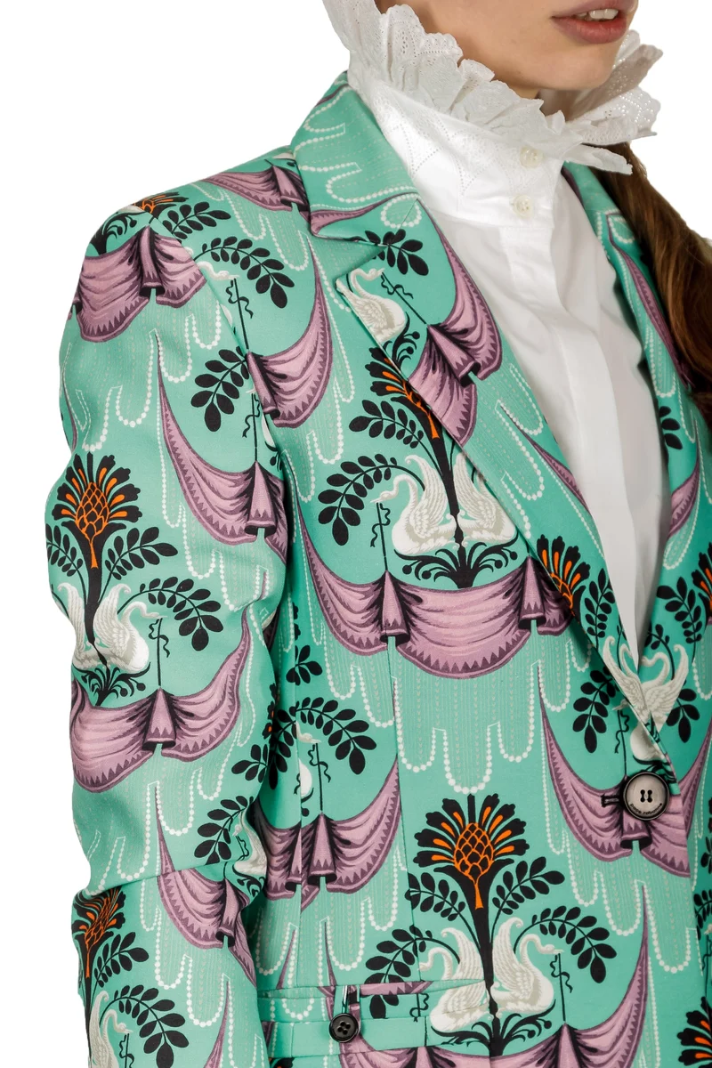 Paco Rabanne Damen Blazer mit Print multicolor