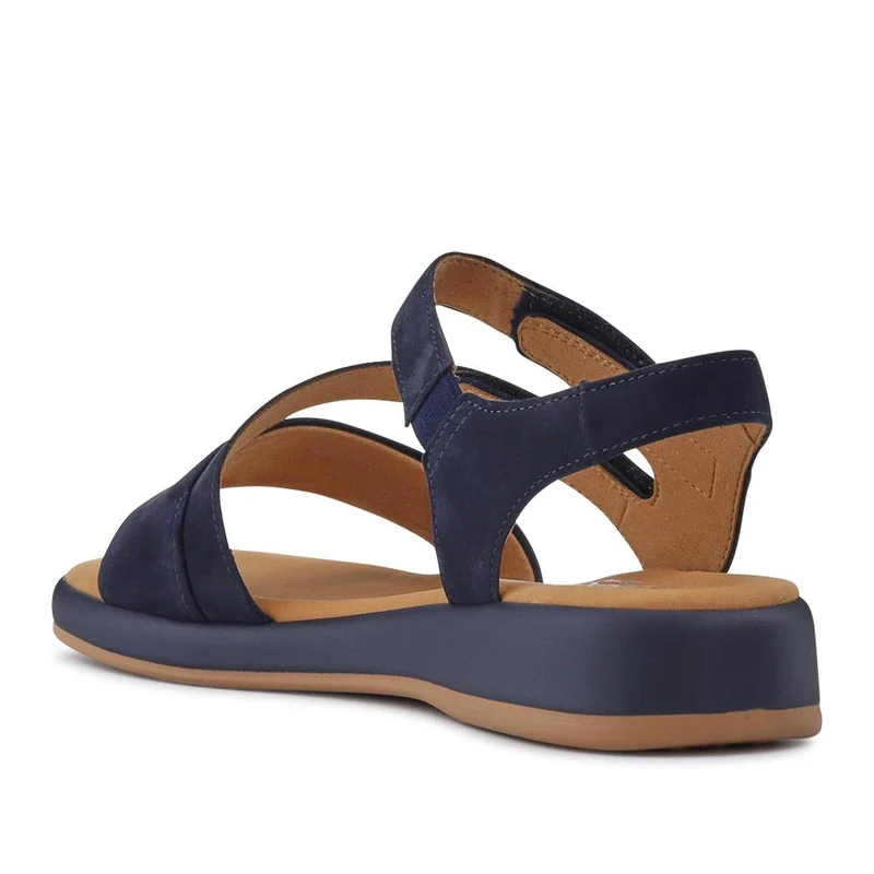 Nubuck Leather Touch-Fasten Sandals - GAB41522 / 327 028 - Navy