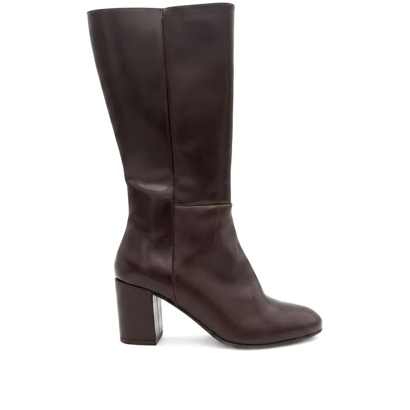 Eirith Block Heel Smart Leather Long Boots - EIRITH / 329 780