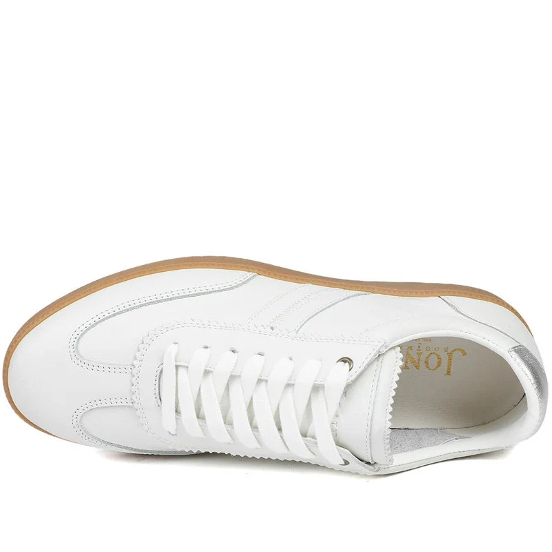 Annora Casual Leather Trainers - ANNORA / 328 757 - White