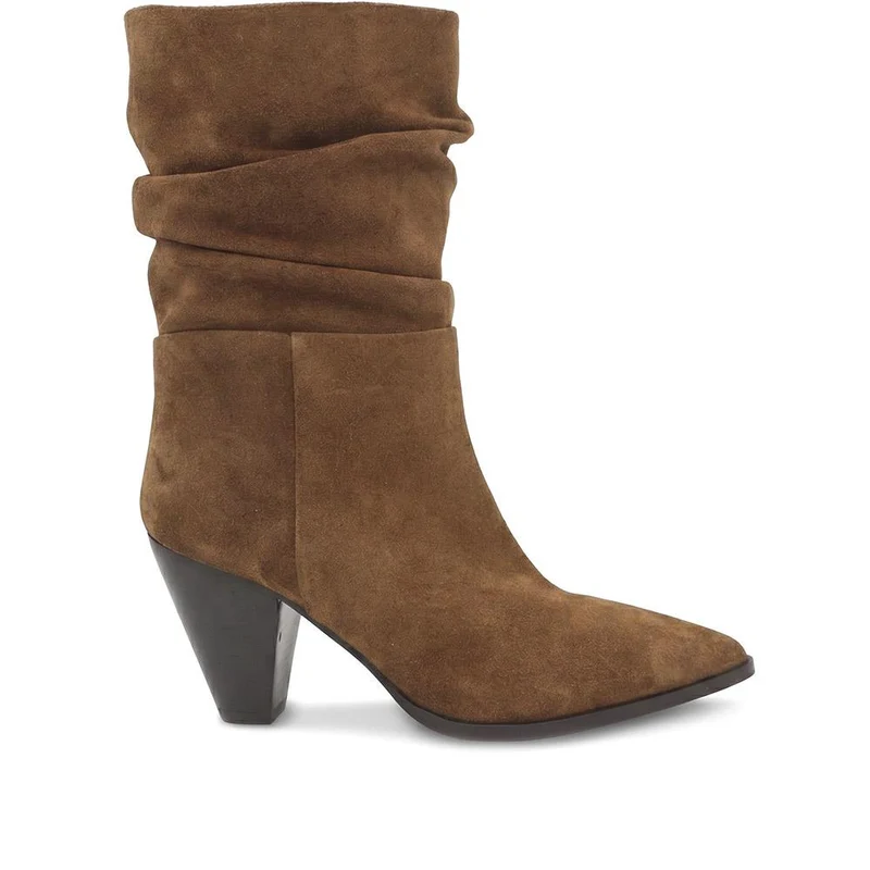 Khalessi Heeled Leather Slouch Boots - KHALESSI / 329 791