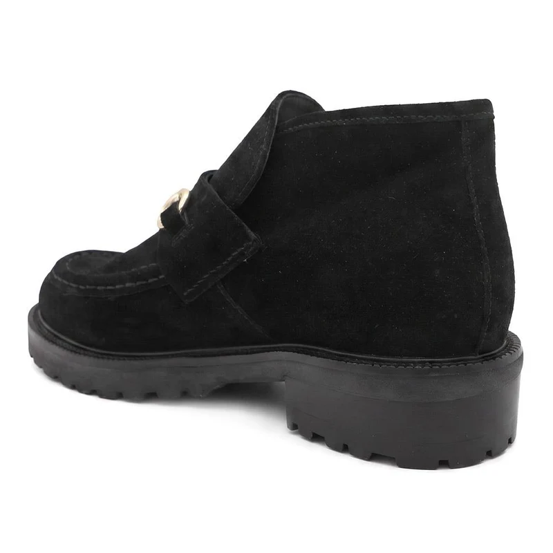 Tovia Leather Smart Ankle Boots - TOVIA / 329 778 - Black Suede