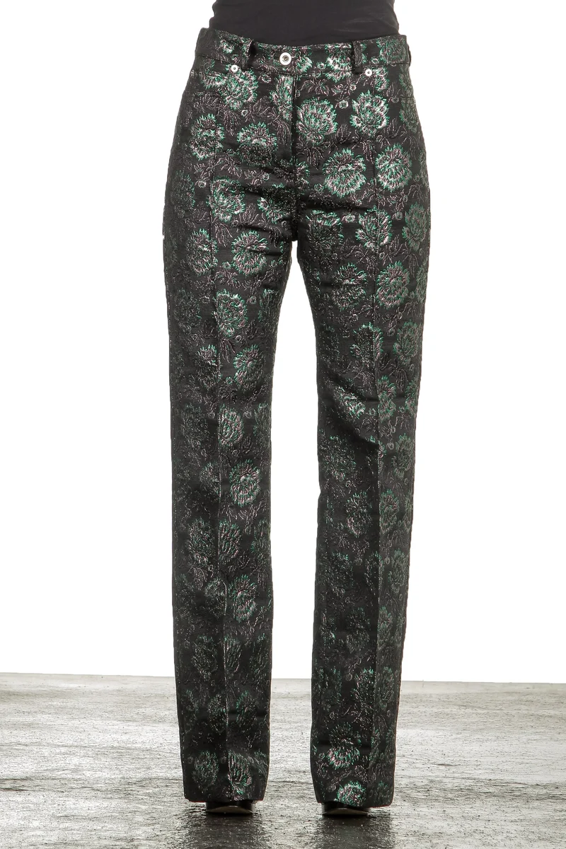 Paco Rabanne Damen Hose mit Blumenmuster mehrfarbig