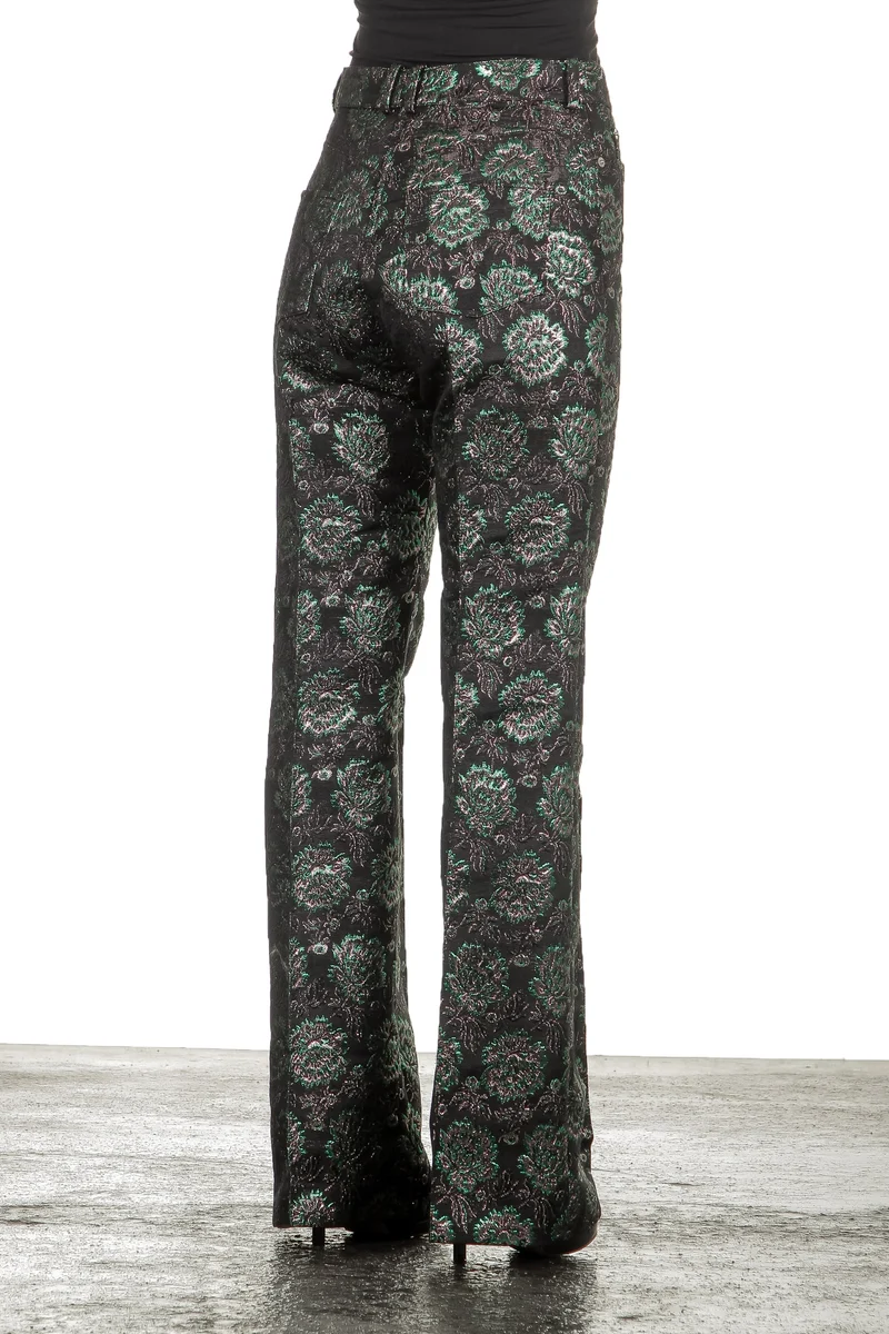 Paco Rabanne Damen Hose mit Blumenmuster mehrfarbig