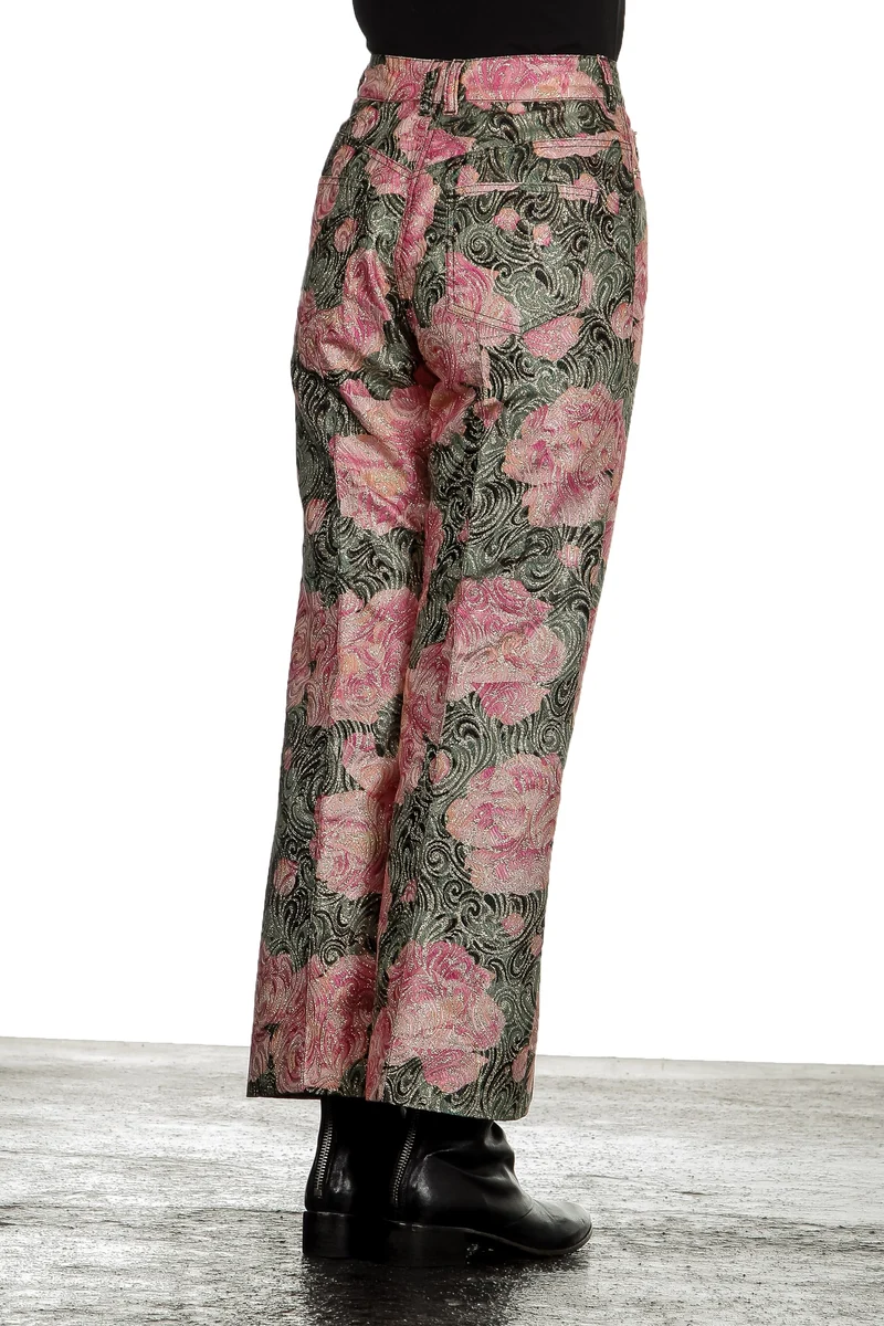 Paco Rabanne Damen 7/8 Hose mit Blumenmuster multicolor