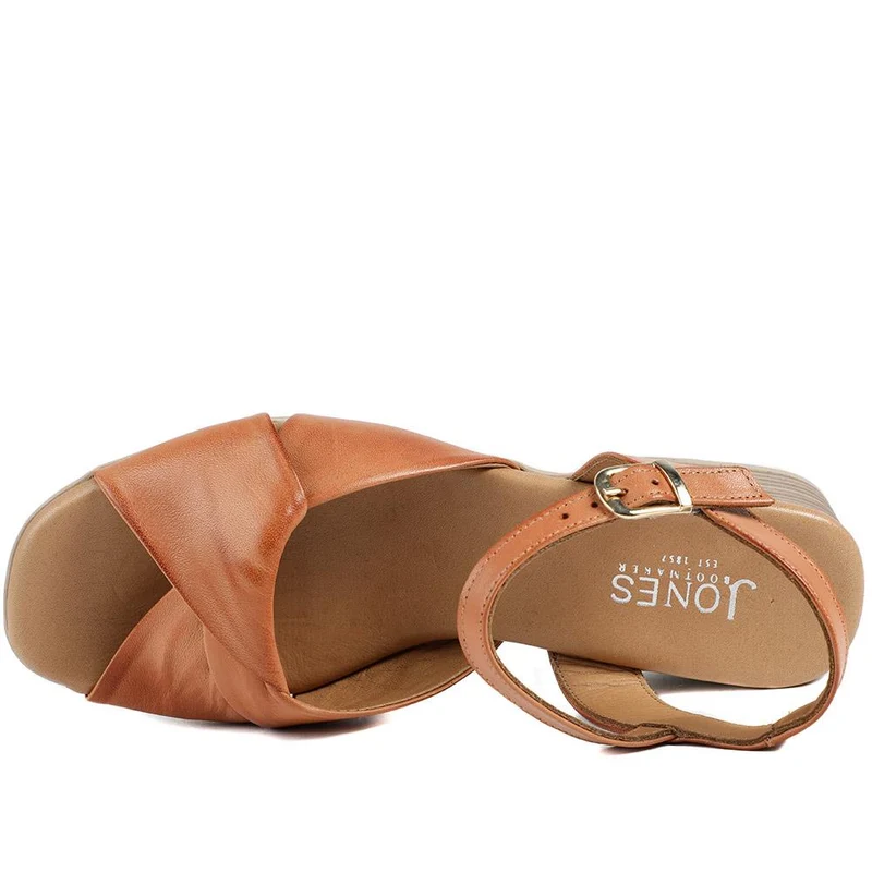 Jaira Leather Buckle Fasten Sandals - JAIRA / 329 439 - Tan