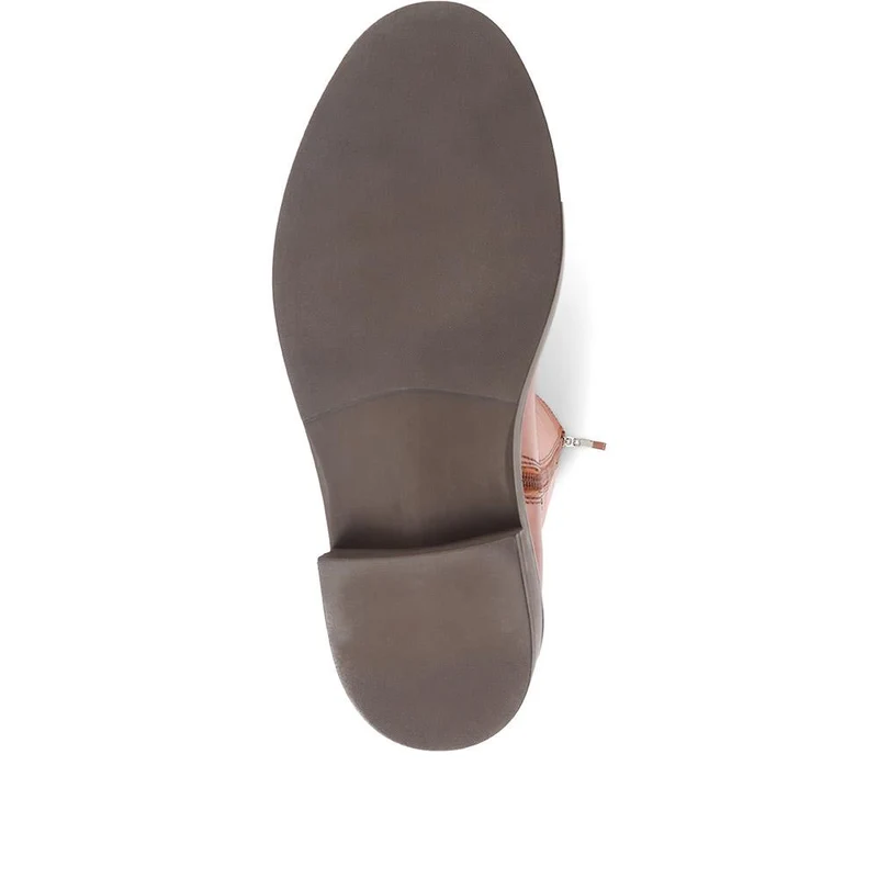 Sebastiana Leather Knee High Boots - SEBASTIANA / 322 840 - Tan
