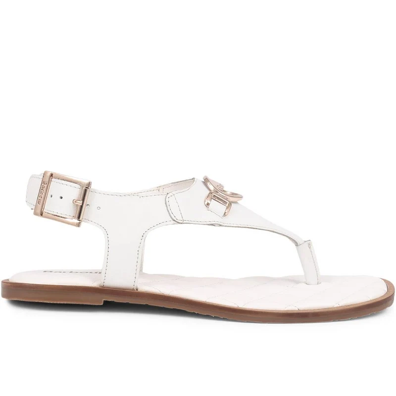 Vivienne Embellished Leather Sandals - BARBR39506 / 324 825 - White