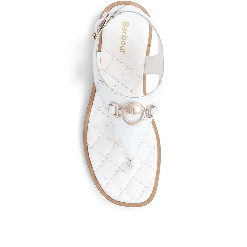Vivienne Embellished Leather Sandals - BARBR39506 / 324 825 - White