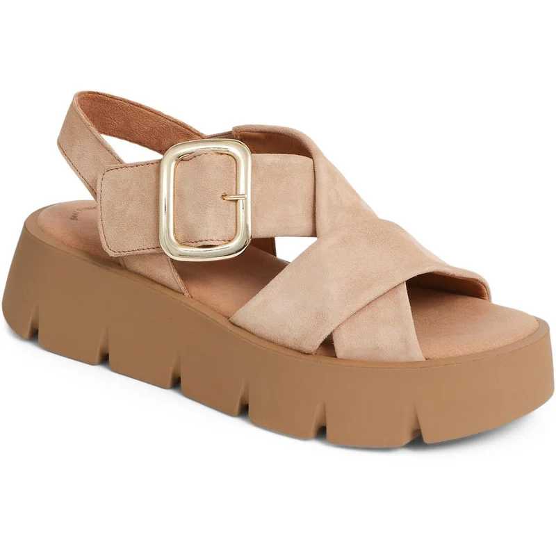Chunky Leather Sandals - GAB39505 / 325 078 - Light Tan