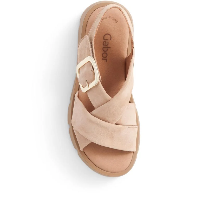 Chunky Leather Sandals - GAB39505 / 325 078 - Light Tan
