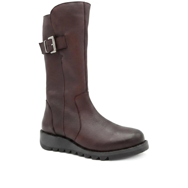 Edita2 Leather Long Boots - EDITA2 / 329 733 - Burgundy
