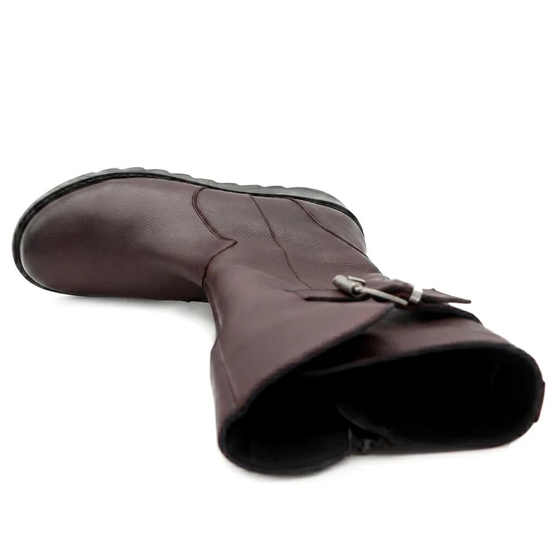 Edita2 Leather Long Boots - EDITA2 / 329 733 - Burgundy