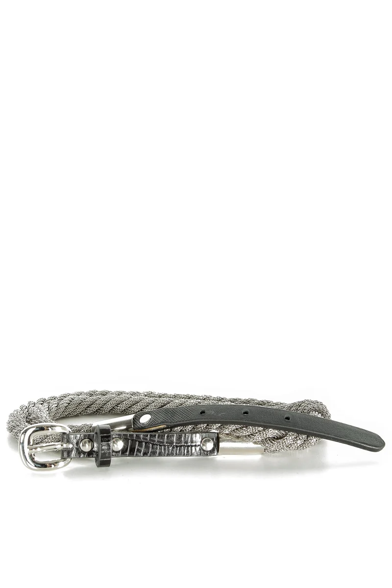 NANNI Metall Kettengürtel in silber