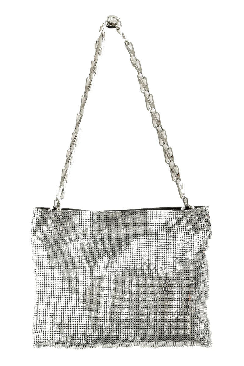 Paco Rabanne Pixel 1969 Umhängetasche silber