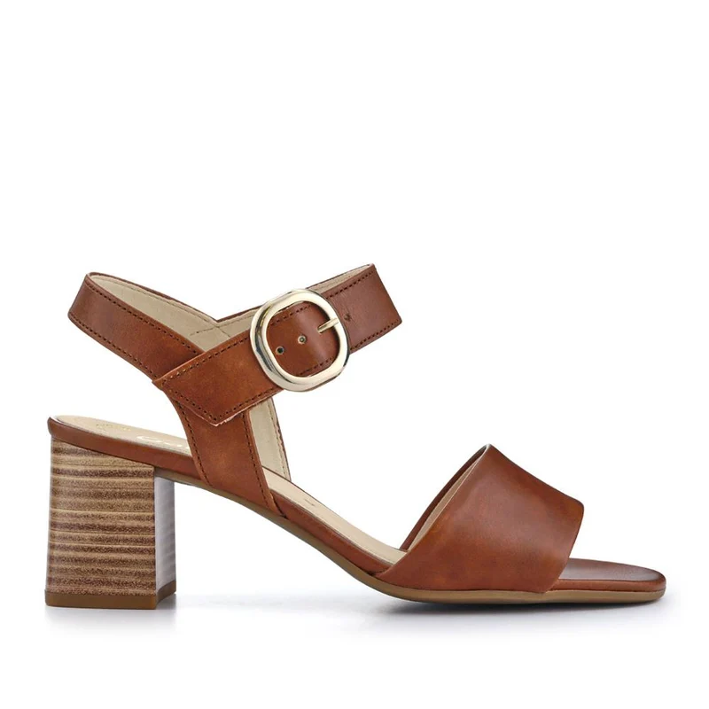 Kruger Smart Leather Block-Heeled Sandals - GAB41516 / 327 010