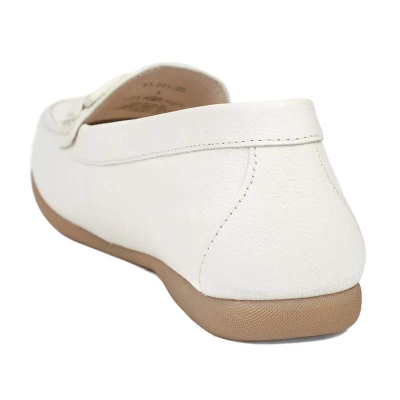 Gabor Bada Leather Loafers - GAB43518 / 328 861 - Cream Leather
