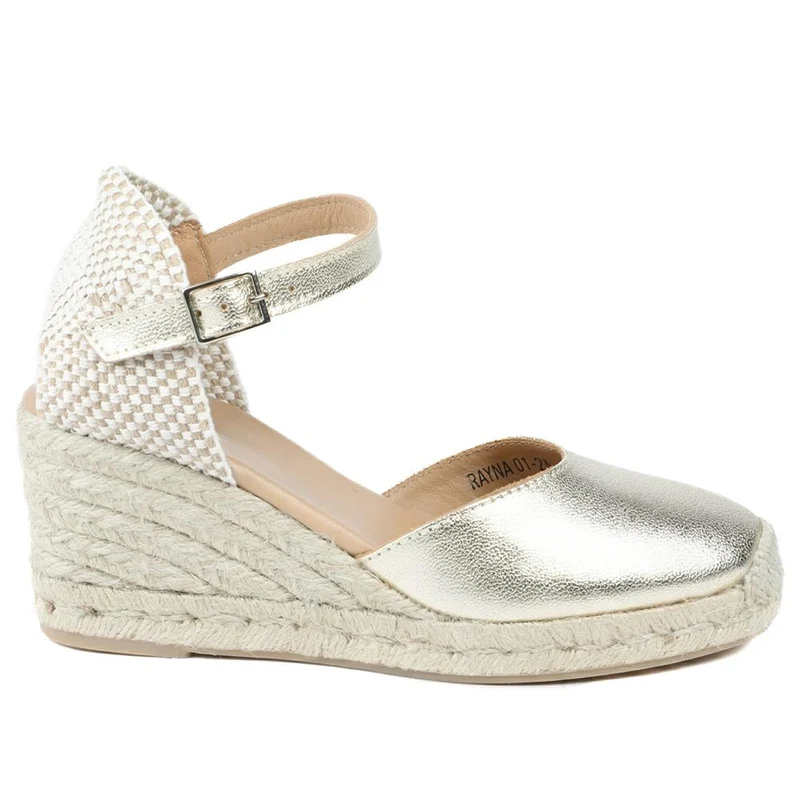 Rayna Leather Buckled Espadrilles - RAYNA / 329 413