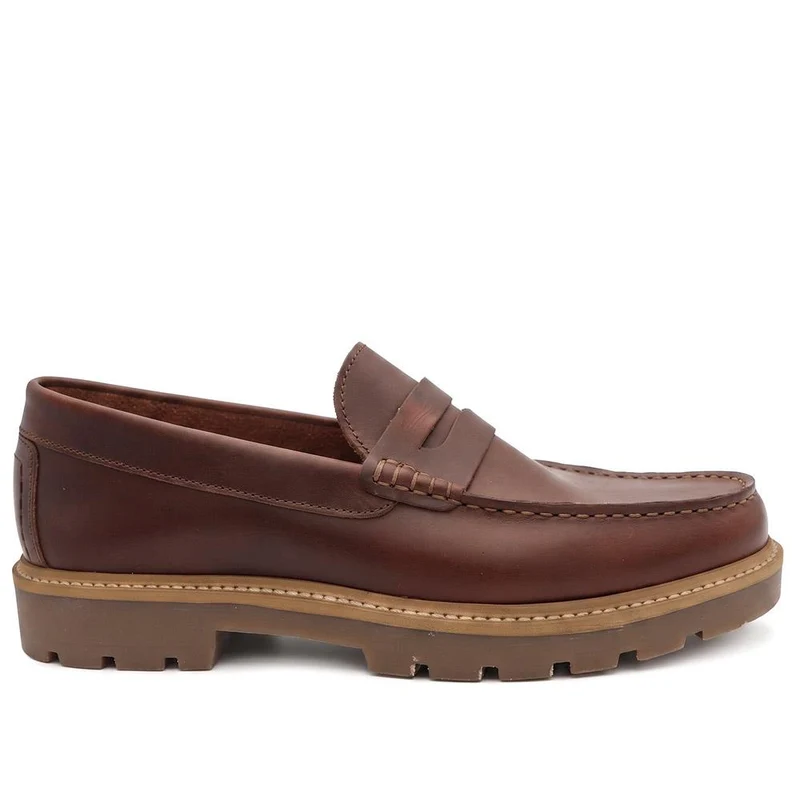 Peregrine Chunky Leather Penny Style Shoes - PEREGRINE / 330 106