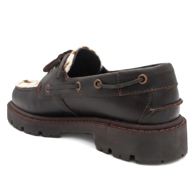 Perdita Leather Platform Moccasins - PERDITA / 328 592 - Cow