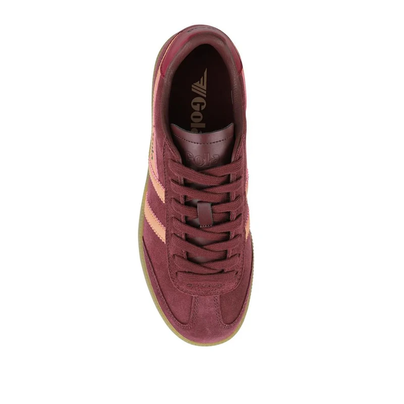Gola Viper Leather Lace Up Trainers - JAC42501 / 327 785 - Burgundy