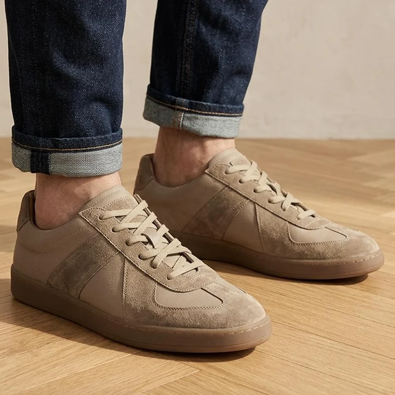 Santo Leather Trainers - SANTO / 328 816 - Taupe