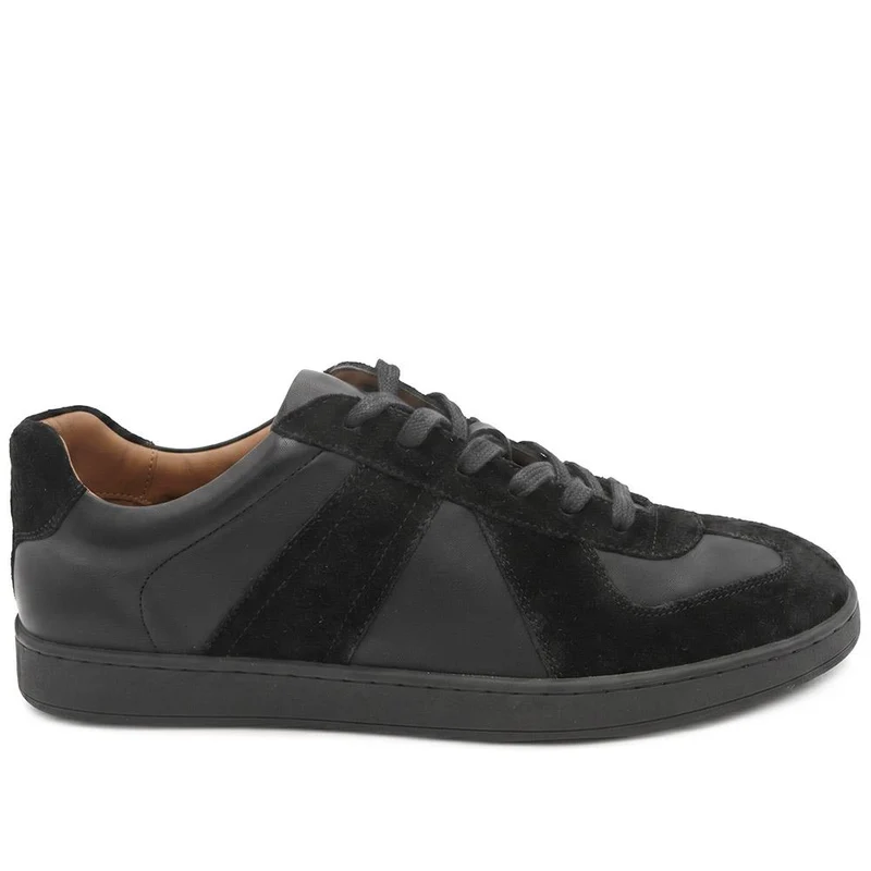 Santo Leather Trainers - SANTO / 328 816 - Black
