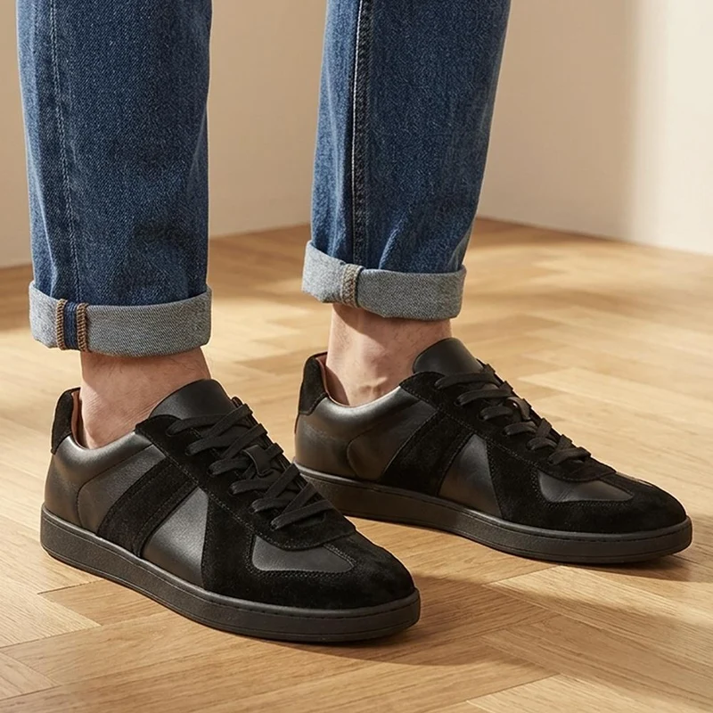 Santo Leather Trainers - SANTO / 328 816 - Black